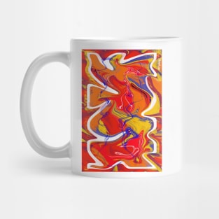 Groovy Funky Love vintage 70s Graffiti Mug